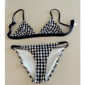 Solid & Striped Gingham Bikini Large